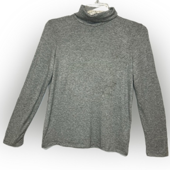 Zara Sweaters - Zara Gray Turtleneck Long Sleeve Top – Soft Stretch Knit